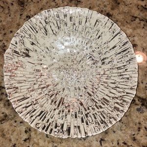 Turkish glass Holiday candy platter